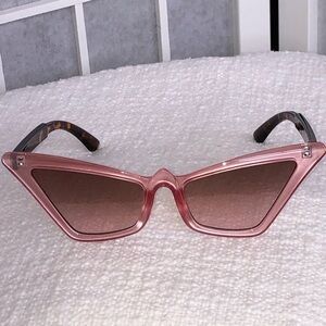 Women’s Polycarbonate Frame Cat Eye Pink and Tortoise Shell Sunglasses, UV400.